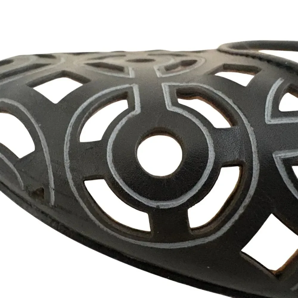 COACH Janyce Black Lasercut 